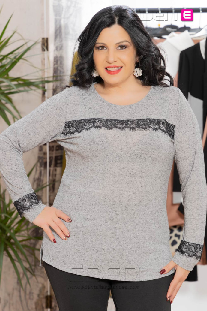 Imagen 1 - JERSEY JAZMIN GRIS CON ALMA JERSEY JAZMIN GRIS CON ALMA - Imagen 1