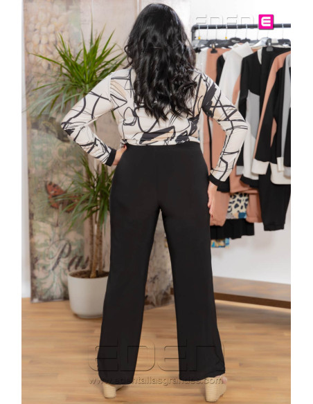 Pantalon danae negro punto bolsillos con alma - Imagen 3