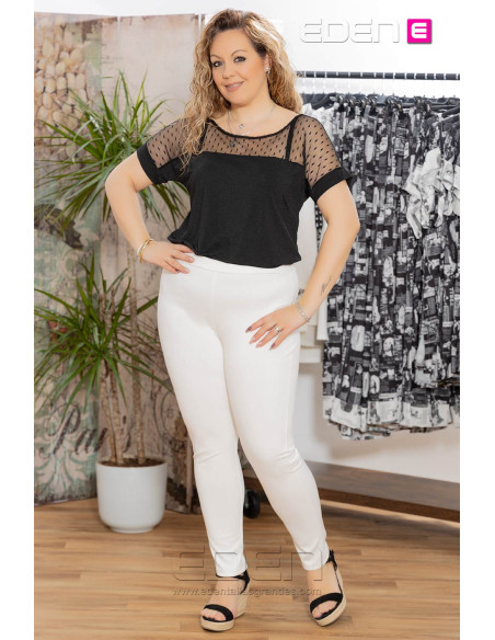 Preventa pantalon sol blanco con alma - Imagen 2