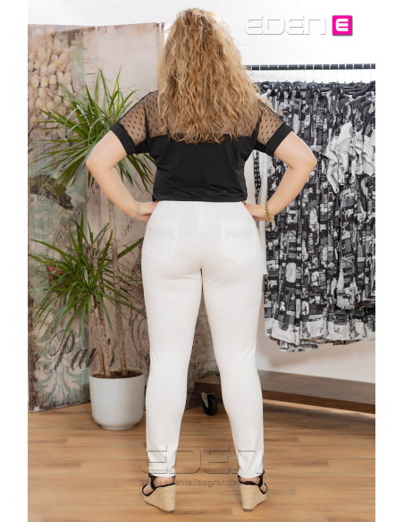 Preventa pantalon sol blanco con alma - Imagen 3