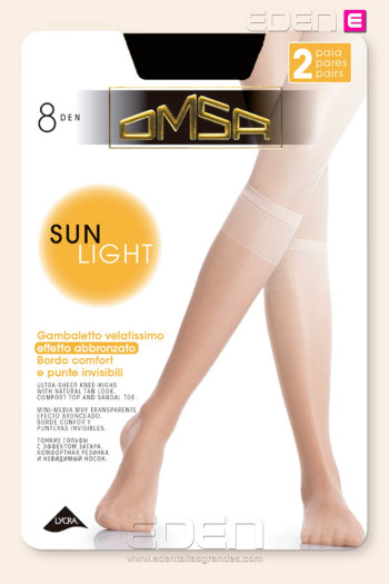 minimedia sun light 8 den negro omsa  pack de 2 - Imagen 2