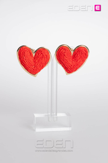 Imagen 1 - PENDIENTES CORAZON ROJO PENDIENTES CORAZON ROJO - Imagen 1