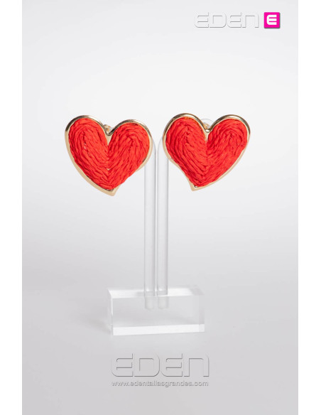 Imagen 1 - PENDIENTES CORAZON ROJO PENDIENTES CORAZON ROJO - Imagen 1
