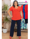 Pantalon danae marino punto bolsillos con alma