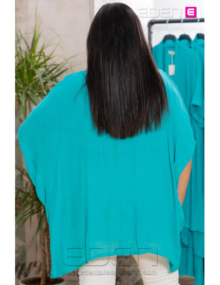 Blusa Mariposa Turquesa - Imagen 2
