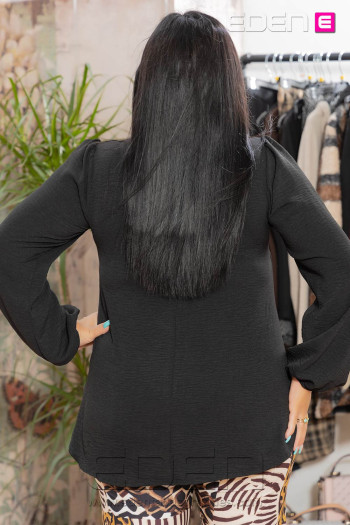 Blusa Liam Negro Con Alma - Imagen 2