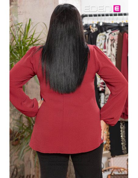 Imagen 2 - Blusa Liam Granate Con Alma Blusa Liam Granate Con Alma - Imagen 2