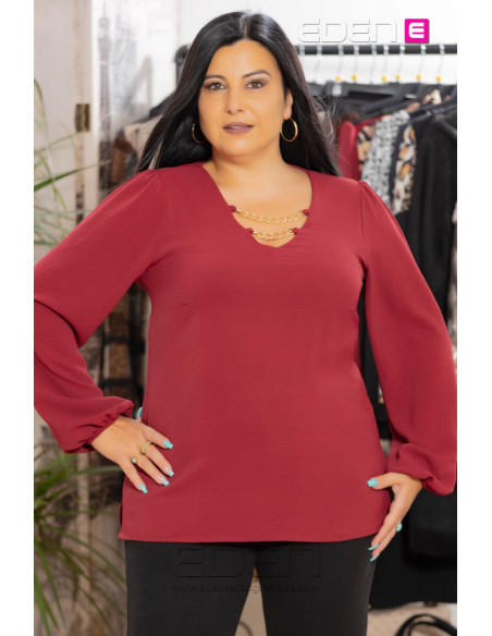 Imagen 1 - Blusa Liam Granate Con Alma Blusa Liam Granate Con Alma - Imagen 1