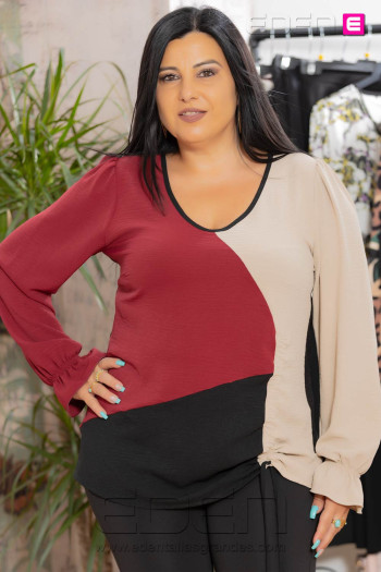 Imagen 1 - Blusa Dylan Granate Con Alma Blusa Dylan Granate Con Alma - Imagen 1