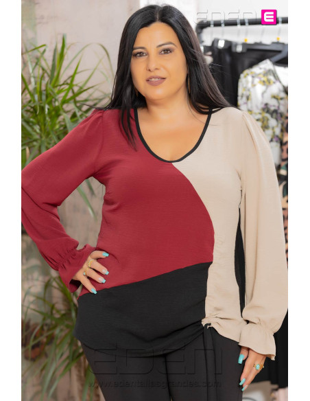 Imagen 1 - Blusa Dylan Granate Con Alma Blusa Dylan Granate Con Alma - Imagen 1
