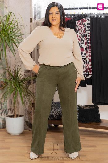 Pantalón Axel Verde Con Alma - Imagen 2