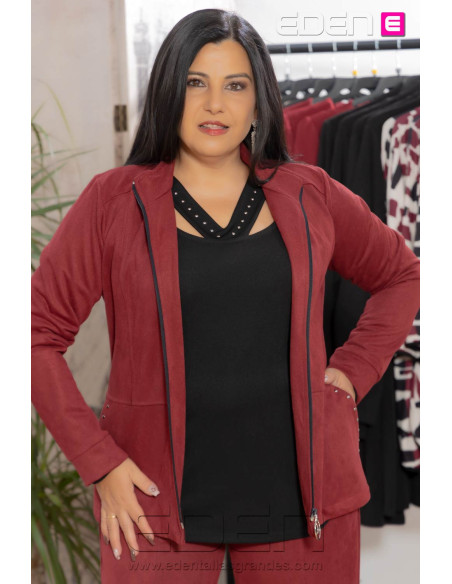 Chaqueta Iván Granate Con Alma - Imagen 1