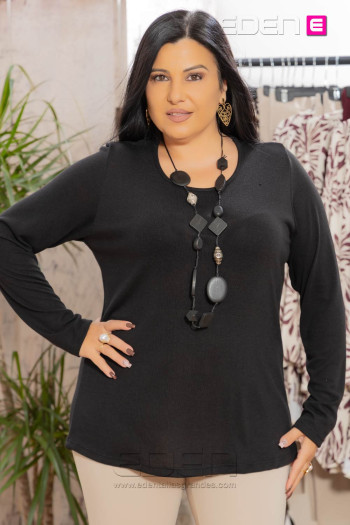 Jersey Suave Negro San Diego Isabel G - Imagen 1