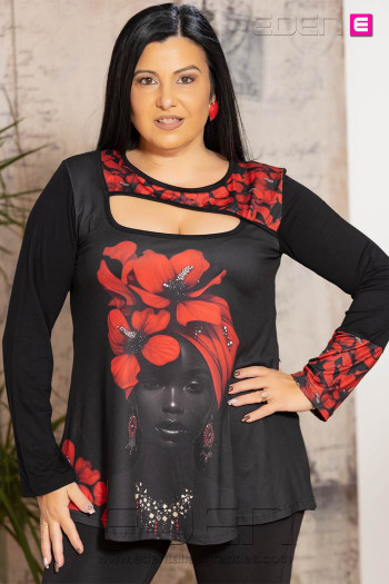 Camiseta Cara flores Victoria 56 - Imagen 1