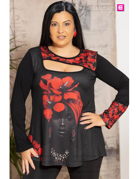 Camiseta Cara flores Victoria 56 - Imagen 1