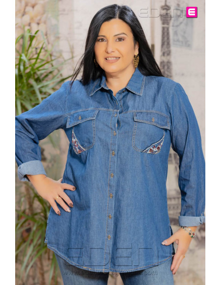 Imagen 1 - Camisa Tejana Flores Velika Camisa Tejana Flores Velika - Imagen 1