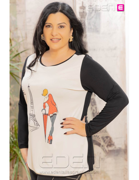 Camiseta Chica Paris Isabel G - Imagen 2