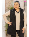 Chaleco Ante Negro Velika