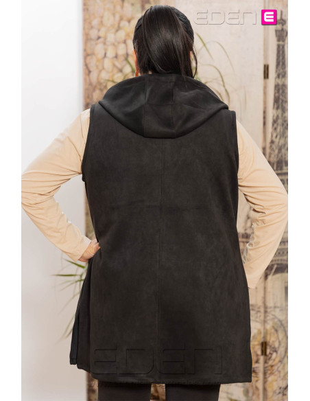 Imagen 3 - Chaleco Ante Negro Velika Chaleco Ante Negro Velika - Imagen 3