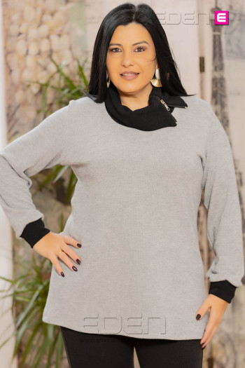 Jersey Malaga Gris Isabel G - Imagen 1
