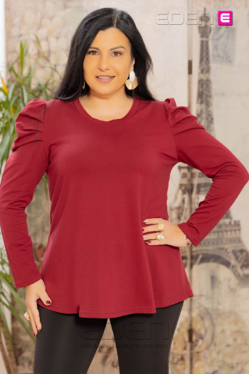 Camiseta Abullonada Granate Victoria 56 - Imagen 1