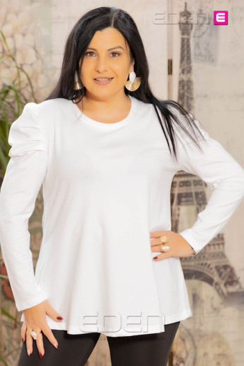 Camiseta Abullonada Blanco Victoria 56 - Imagen 1