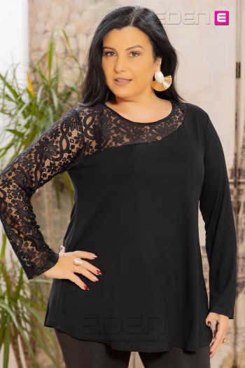 Camiseta Blonda Negro Victoria 56 - Imagen 1