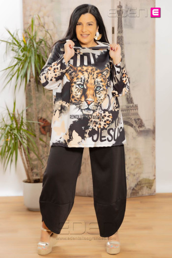 Pantalón Desigual Negro Valeria M - Imagen 1
