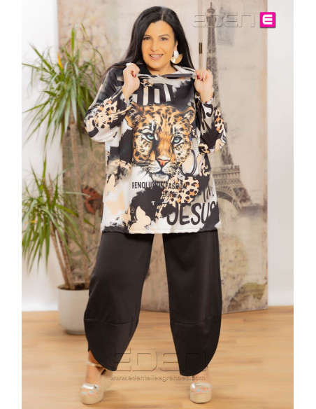 Pantalón Desigual Negro Valeria M - Imagen 1