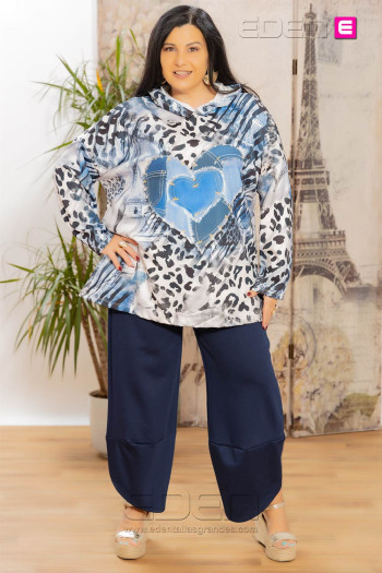 Pantalón Desigual Marino Valeria M - Imagen 1