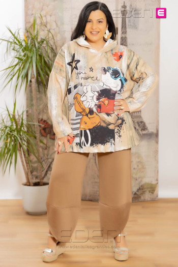 Pantalón Desigual Marrón Valeria M - Imagen 1