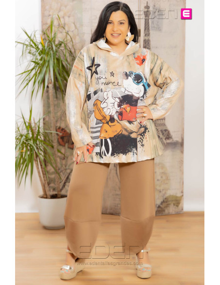 Pantalón Desigual Marrón Valeria M - Imagen 1