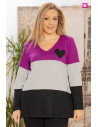 Sueter Corazón Morado Velika