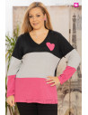 Sueter Corazón Negro Velika