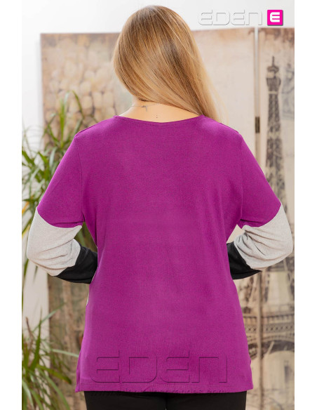 Imagen 2 - Sueter Corazón Morado Velika Sueter Corazón Morado Velika - Imagen 2