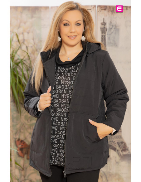 Imagen 1 - Chaquetón Roma Negro Velika Chaquetón Roma Negro Velika - Imagen 1