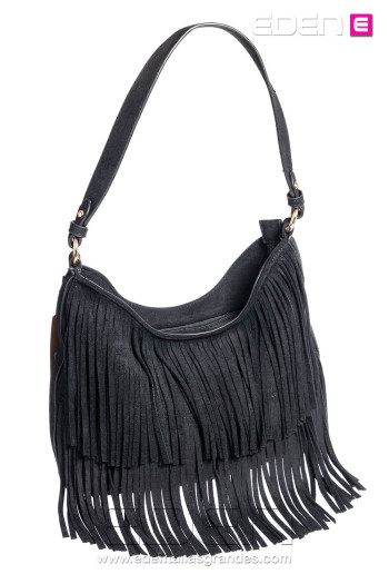 Imagen 1 - Bolso Mirabella flecos Negro Bolso Mirabella flecos Negro - Imagen 1