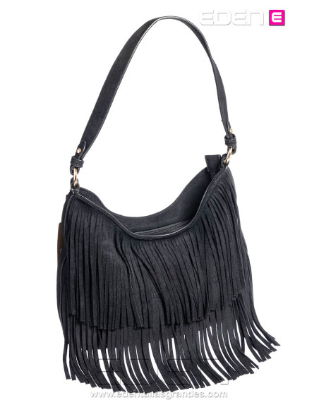 Imagen 1 - Bolso Mirabella flecos Negro Bolso Mirabella flecos Negro - Imagen 1