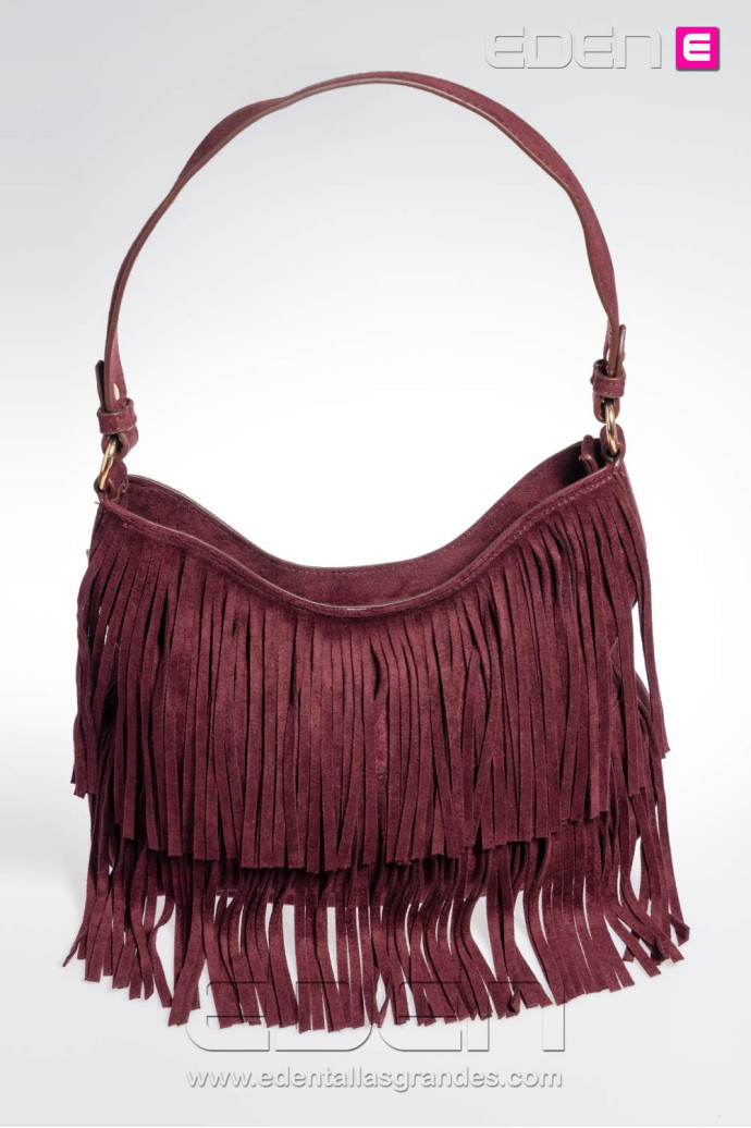 Imagen 1 - Bolso Mirabella flecos Granate Bolso Mirabella flecos Granate - Imagen 1
