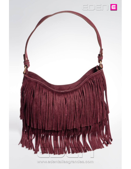 Imagen 1 - Bolso Mirabella flecos Granate Bolso Mirabella flecos Granate - Imagen 1