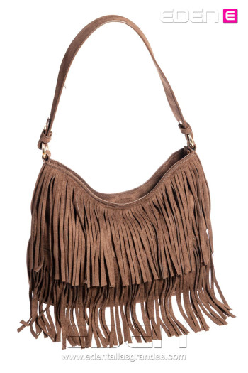 Imagen 1 - Bolso Mirabella flecos Marrón Bolso Mirabella flecos Marrón - Imagen 1