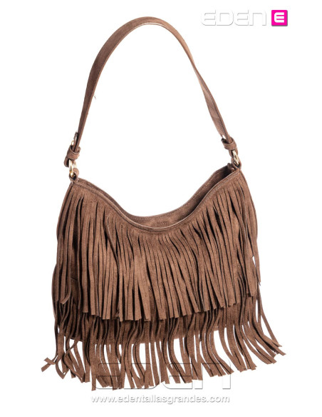 Imagen 1 - Bolso Mirabella flecos Marrón Bolso Mirabella flecos Marrón - Imagen 1