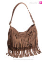 Bolso Mirabella flecos Marrón