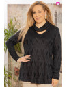 Jersey Cenefa Corazones negro Velika