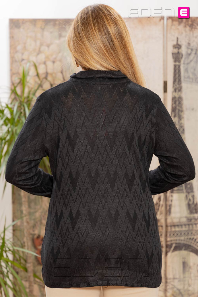 Imagen 2 - Jersey Cenefa Corazones negro Velika Jersey Cenefa Corazones negro Velika - Imagen 2