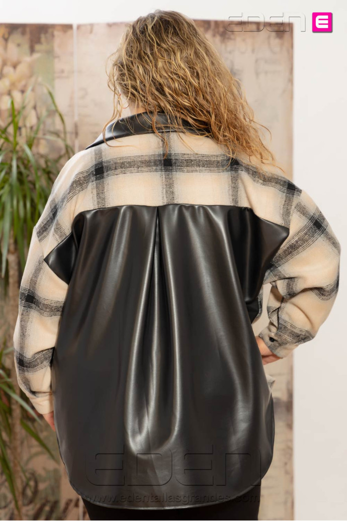 Imagen 2 - Chaqueta Ginevra Cuadros Negros Valeria Milano Chaqueta Ginevra Cuadros Negros Valeria Milano - Imagen 2