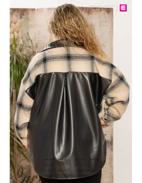 Imagen 2 - Chaqueta Ginevra Cuadros Negros Valeria Milano Chaqueta Ginevra Cuadros Negros Valeria Milano - Imagen 2