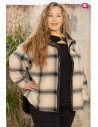 Chaqueta Ginevra Cuadros Negros Valeria Milano
