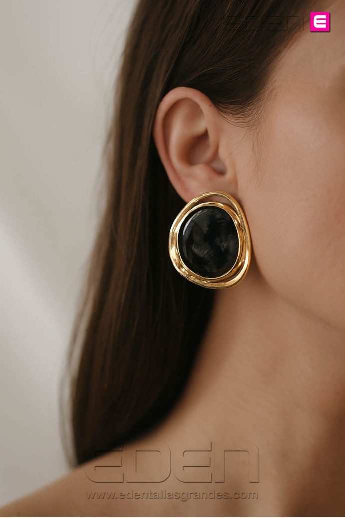 Imagen 1 - Pendientes Diva Leopardo Negro Pendientes Diva Leopardo Negro - Imagen 1