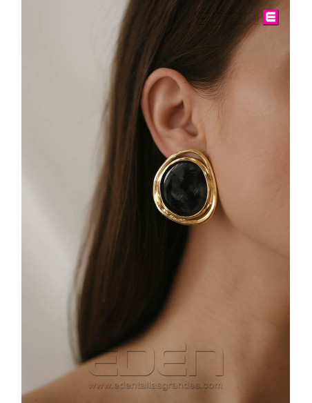 Imagen 1 - Pendientes Diva Leopardo Negro Pendientes Diva Leopardo Negro - Imagen 1